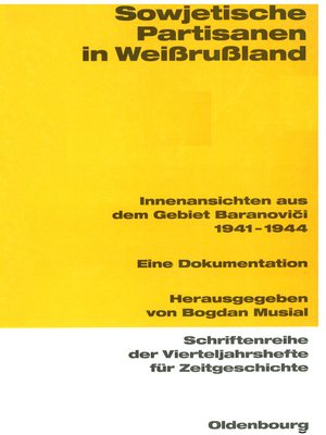 cover image of Sowjetische Partisanen in Weißrußland